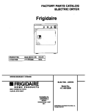 COVER Diagram and Parts List for 41749012890  Frigidaire Dryer