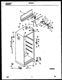 CABINET PARTS Diagram and Parts List for MRT18CHCZ1  Frigidaire Refrigerator