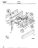 BACKGUARD Diagram and Parts List for FEF323BADF  Frigidaire Range