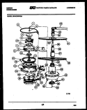 MOTOR PUMP PARTS Diagram and Parts List for SP24C6WWGA  Gibson Dishwasher