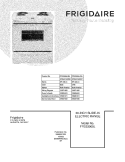 COVER Diagram and Parts List for FFES3005LWA  Frigidaire Range