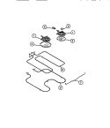BURNERS, HEATING ELEMENT Diagram and Parts List for REM638BDL5  Frigidaire Range