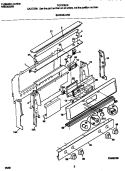 BACKGUARD Diagram and Parts List for FGF376CETM  Frigidaire Range