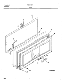 DOOR Diagram and Parts List for FFC18K1CW0  Frigidaire Freezer