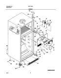 CABINET Diagram and Parts List for FRT17G5AZ0  Frigidaire Refrigerator