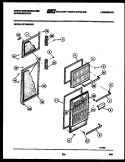 DOOR PARTS Diagram and Parts List for RT153MCH0  Frigidaire Refrigerator