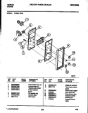 CONTROL PANEL Diagram and Parts List for 72-3981-23-01  Tappan Range