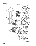 SHELVES Diagram and Parts List for MRS20WRGD1  Frigidaire Refrigerator
