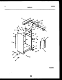 CABINET PARTS Diagram and Parts List for FPE19TRW1  Frigidaire Refrigerator