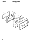 DOOR Diagram and Parts List for FEF322BADC  Frigidaire Range