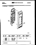 CONTROL PARTS Diagram and Parts List for OM13P7NWHA  Gibson Microwave