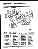 CONTROL PANEL Diagram and Parts List for KF350GDD4  Frigidaire Range