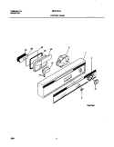 CONTROL PANEL Diagram and Parts List for MDB120LGR0  Frigidaire Dishwasher