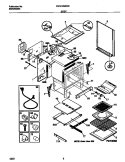 BODY Diagram and Parts List for FGF379WECE  Frigidaire Range