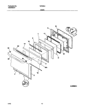 DOOR Diagram and Parts List for TGF364ASC  Tappan Range