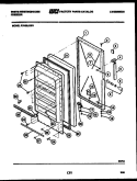 DOOR PARTS Diagram and Parts List for FU169LRW1  Frigidaire Freezer