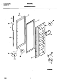 REFRIGERATOR DOOR Diagram and Parts List for MRS22WNEW2  Frigidaire Refrigerator