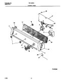 CONTROL PANEL Diagram and Parts List for F21C445CS2  Frigidaire Washer