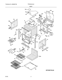 BODY Diagram and Parts List for FFEW2725LSA  Frigidaire Wall Oven