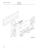BACKGUARD Diagram and Parts List for FFEF4005LWB  Frigidaire Range