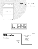 COVER Diagram and Parts List for FEF326FBD  Frigidaire Range