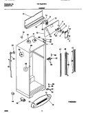 CABINET Diagram and Parts List for FRT18QRHW1  Frigidaire Refrigerator