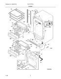 CABINET Diagram and Parts List for E32AF75FPS0  Electrolux Freezer