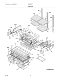 SHELVES Diagram and Parts List for EI23BC51IS1  Electrolux Refrigerator