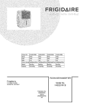 COVER Diagram and Parts List for FAD251NTB3  Frigidaire Dehumidifier