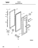 REFRIGERATOR DOOR Diagram and Parts List for FRS26WRCD1  Frigidaire Refrigerator