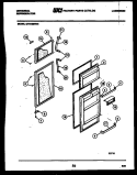 DOOR PARTS Diagram and Parts List for GTN198WD1  Frigidaire Refrigerator