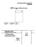 COVER Diagram and Parts List for FWX221AS0  Frigidaire Washer