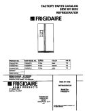 COVER Diagram and Parts List for FRS26ZPHD1  Frigidaire Refrigerator
