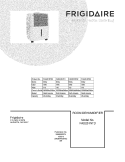COVER Diagram and Parts List for FAD251NTD2  Frigidaire Dehumidifier