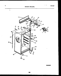 CABINET PARTS Diagram and Parts List for FPD14TPL2  Frigidaire Refrigerator