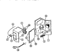 CONTROL PARTS Diagram and Parts List for AR12ME8N1  Frigidaire Air Conditioner