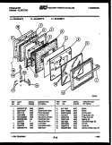 DOOR PARTS Diagram and Parts List for RE433MDB2  Frigidaire Range