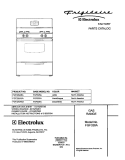 COVER Diagram and Parts List for FGF326AUA  Frigidaire Range