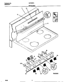 BACKGUARD Diagram and Parts List for MEF303PCWF  Frigidaire Range
