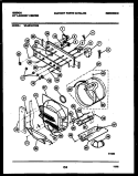 CONTROL, DRUM AND BLOWER PARTS Diagram and Parts List for WL24F4WYMB  Gibson Washer