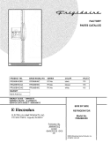 COVER Diagram and Parts List for FRS26BH5CQ2  Frigidaire Refrigerator