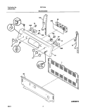 BACKGUARD Diagram and Parts List for FEF379ACB  Frigidaire Range