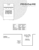 COVER Diagram and Parts List for FGGF3054KBK  Frigidaire Range