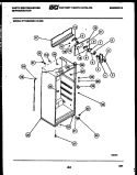 CABINET PARTS Diagram and Parts List for RT163NCDD  Frigidaire Refrigerator