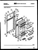 DOOR PARTS Diagram and Parts List for FPCE21TIFW2  Frigidaire Refrigerator