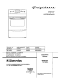 COVER Diagram and Parts List for FEF379ACD  Frigidaire Range