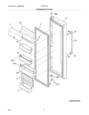 REFRIGERATOR DOOR Diagram and Parts List for EW23CS70IB1  Electrolux Refrigerator