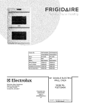COVER Diagram and Parts List for FGET3045KWA  Frigidaire Wall Oven