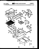 SHELVES AND SUPPORTS Diagram and Parts List for TMK206EN0D  Kelvinator Refrigerator