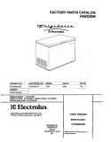 COVER Diagram and Parts List for FFC09K0CW0  Frigidaire Freezer